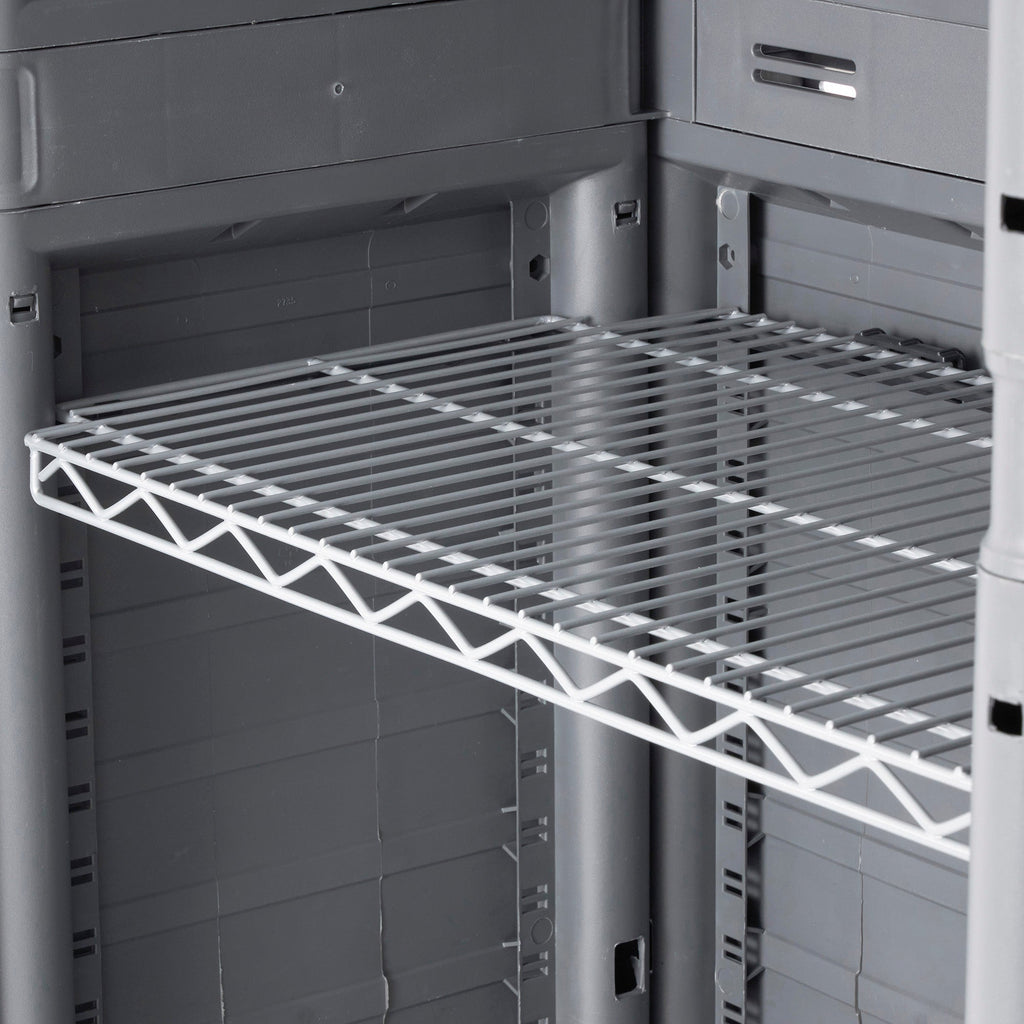 Gracious Living MaxIt Premium 2-Door Utility Cabinet w/ Adjustable Metal Shelves-*Furniture | Outdoor Furniture | Outdoor Storage Boxes-Grease Monkey Garage
