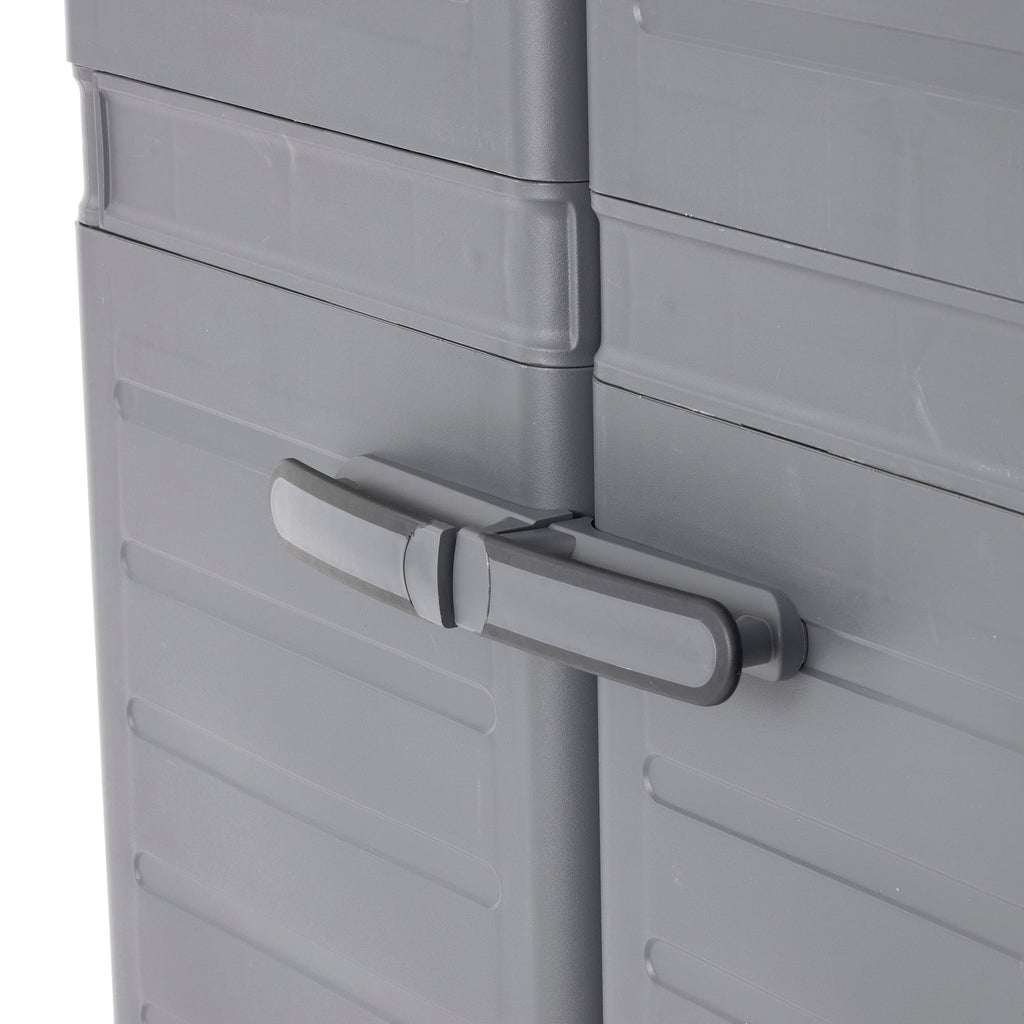 Gracious Living MaxIt Premium 2-Door Utility Cabinet w/ Adjustable Metal Shelves-*Furniture | Outdoor Furniture | Outdoor Storage Boxes-Grease Monkey Garage