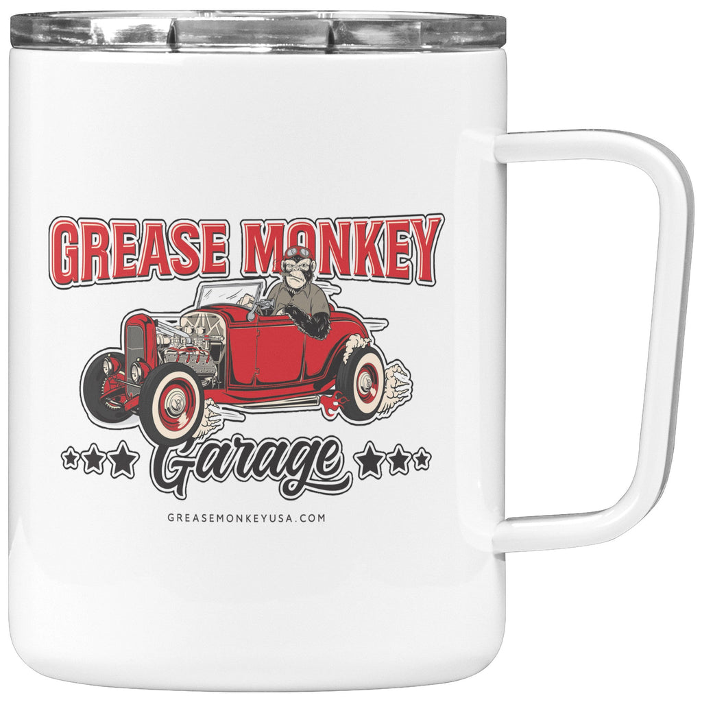 Grease Monkey Garage 10oz Insulated Coffee Mug-Drinkware-Grease Monkey Garage