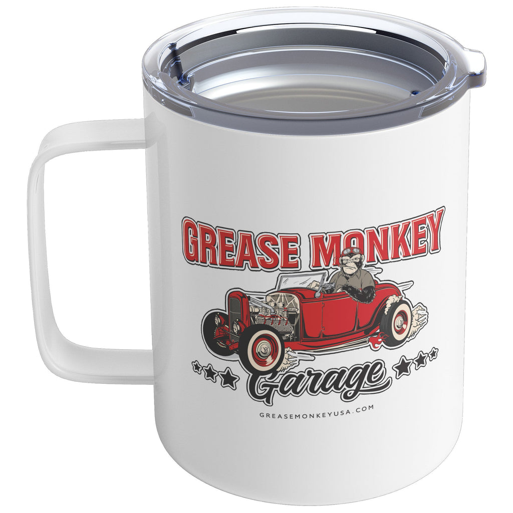 Grease Monkey Garage 10oz Insulated Coffee Mug-Drinkware-Grease Monkey Garage