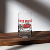 Grease Monkey Garage Can Shaped Glass-Grease Monkey Garage