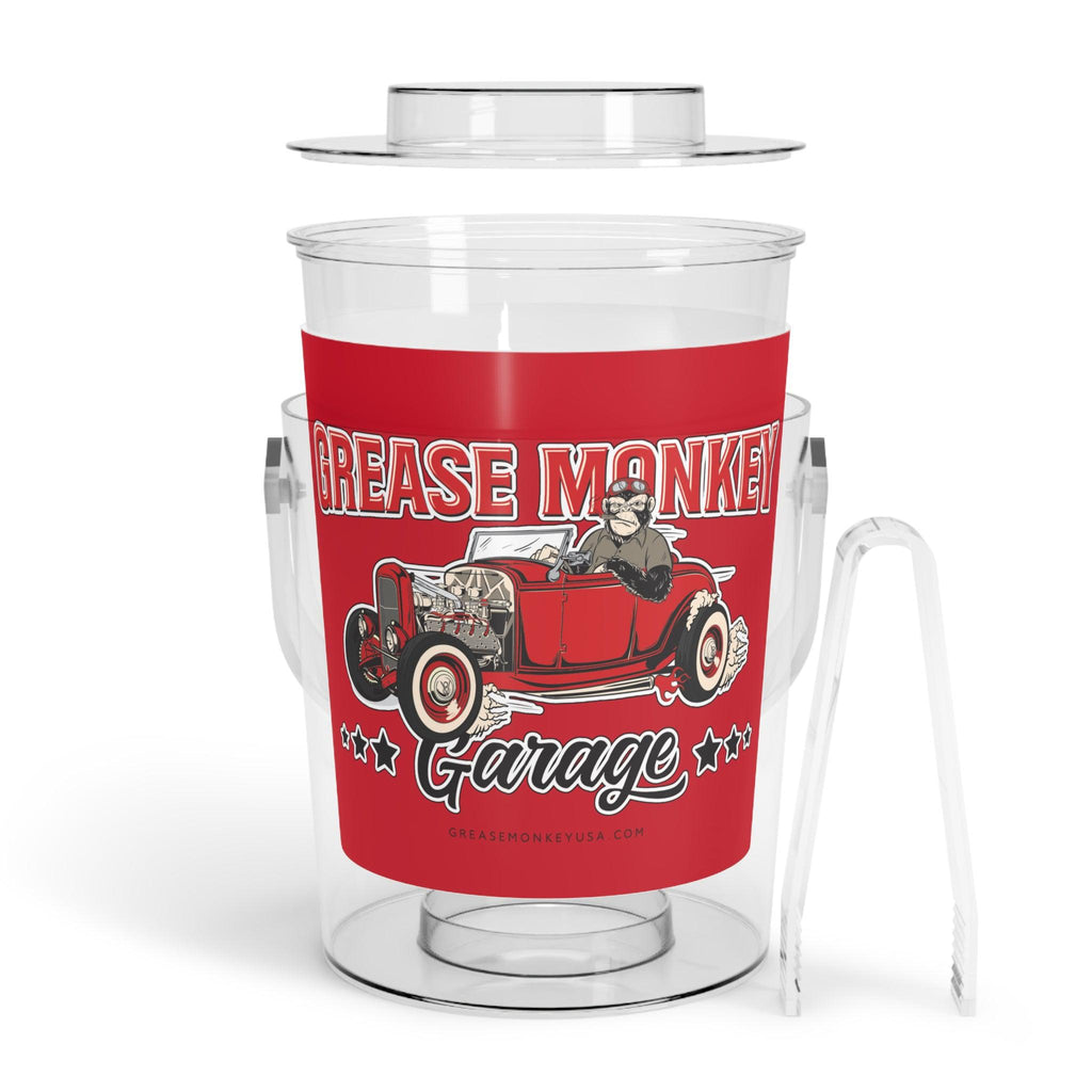 Grease Monkey Garage Ice Bucket with Tongs-Accessories-Grease Monkey Garage