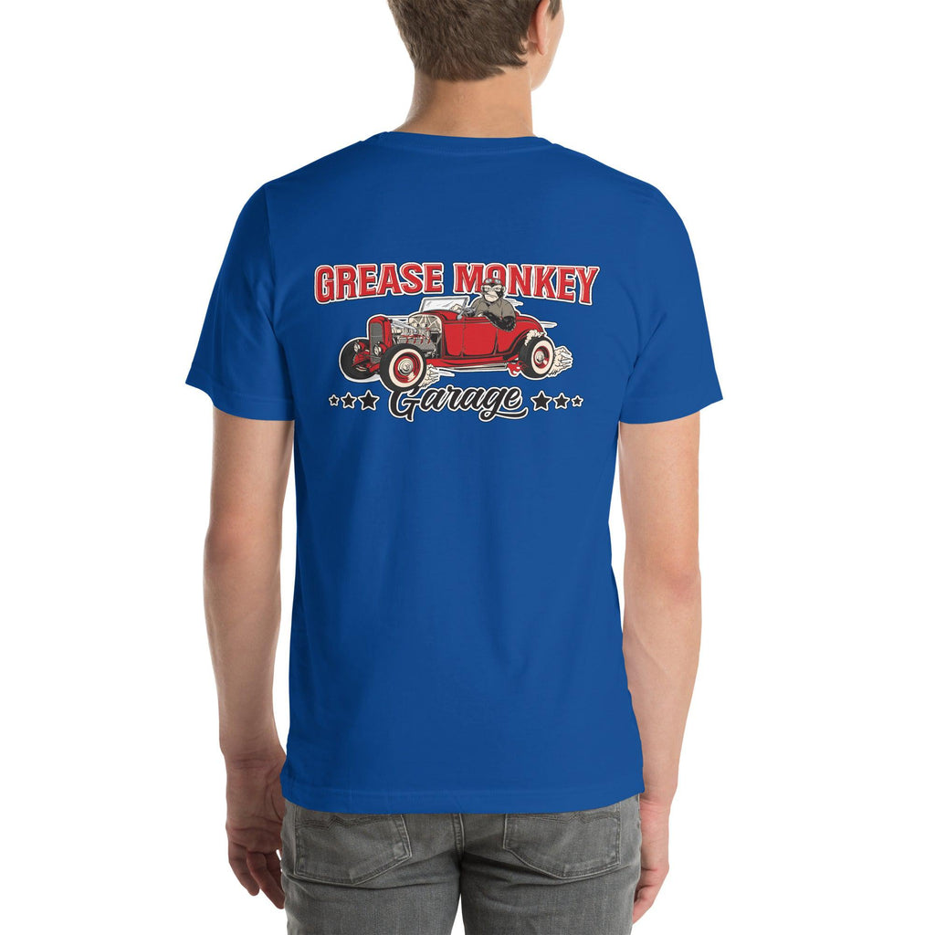Grease Monkey Garage Le Mans Stripes Short-Sleeve Unisex T-Shirt-Grease Monkey Garage