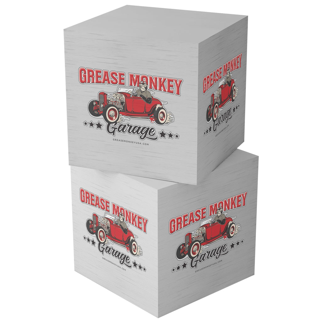 Grease Monkey Garage Post-It Notes Cube-Post-It Notes-Grease Monkey Garage
