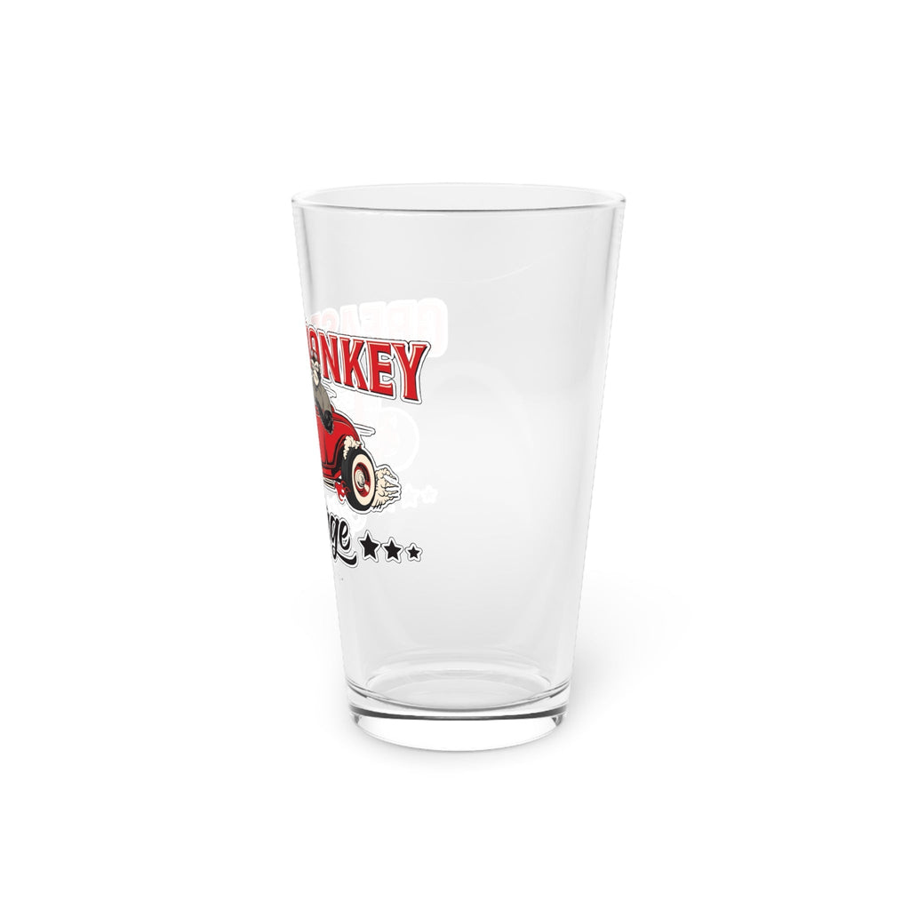 Grease Monkey Garage Shaker Pint Glass, 16oz-Mug-Grease Monkey Garage