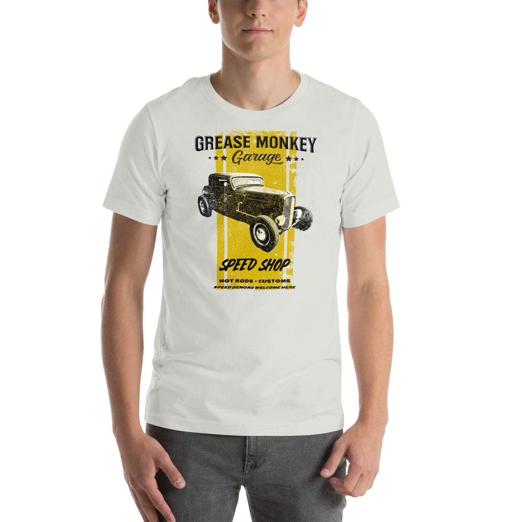 Grease Monkey Garage Speed Shop Unisex T-Shirt-Grease Monkey Garage