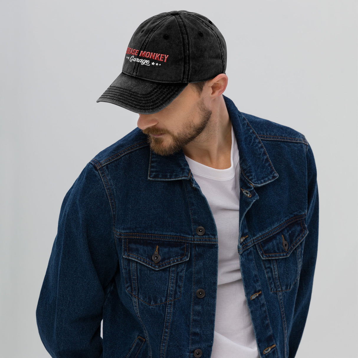 Grease Monkey Garage Vintage Cotton Twill Cap-Grease Monkey Garage