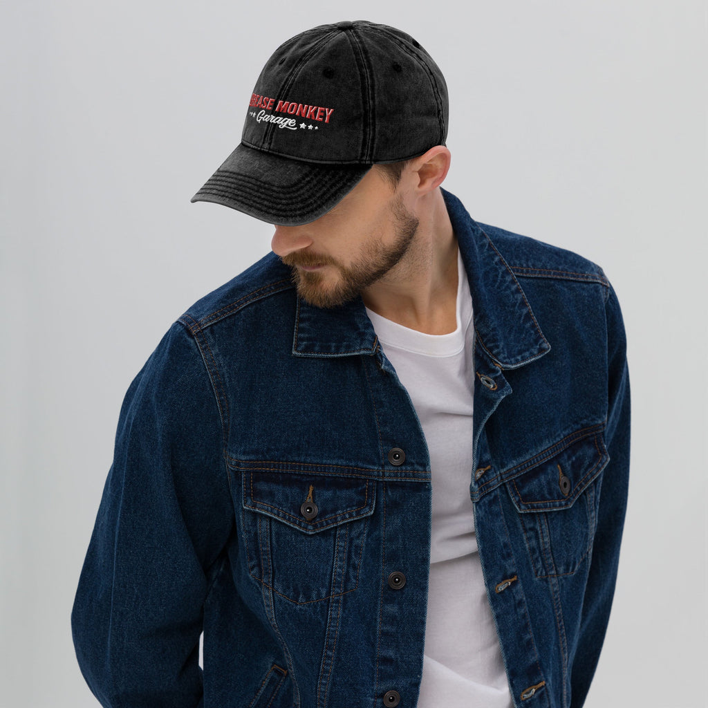 Grease Monkey Garage Vintage Cotton Twill Cap-Grease Monkey Garage