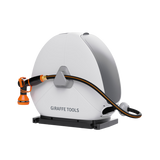 Ground-Mounted Retractable Hose Reel-1/2in-82ft-Retractable Garden Hose Reel-Grease Monkey Garage