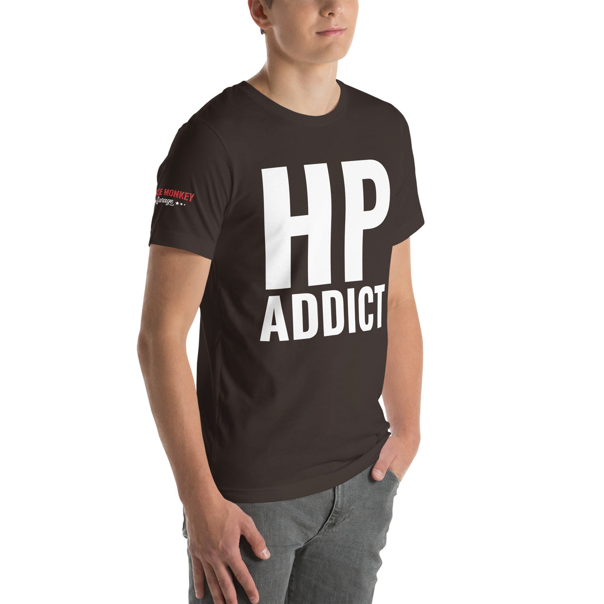 HP Addict Unisex T-Shirt-Grease Monkey Garage