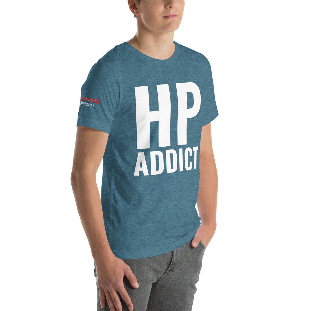HP Addict Unisex T-Shirt-Grease Monkey Garage