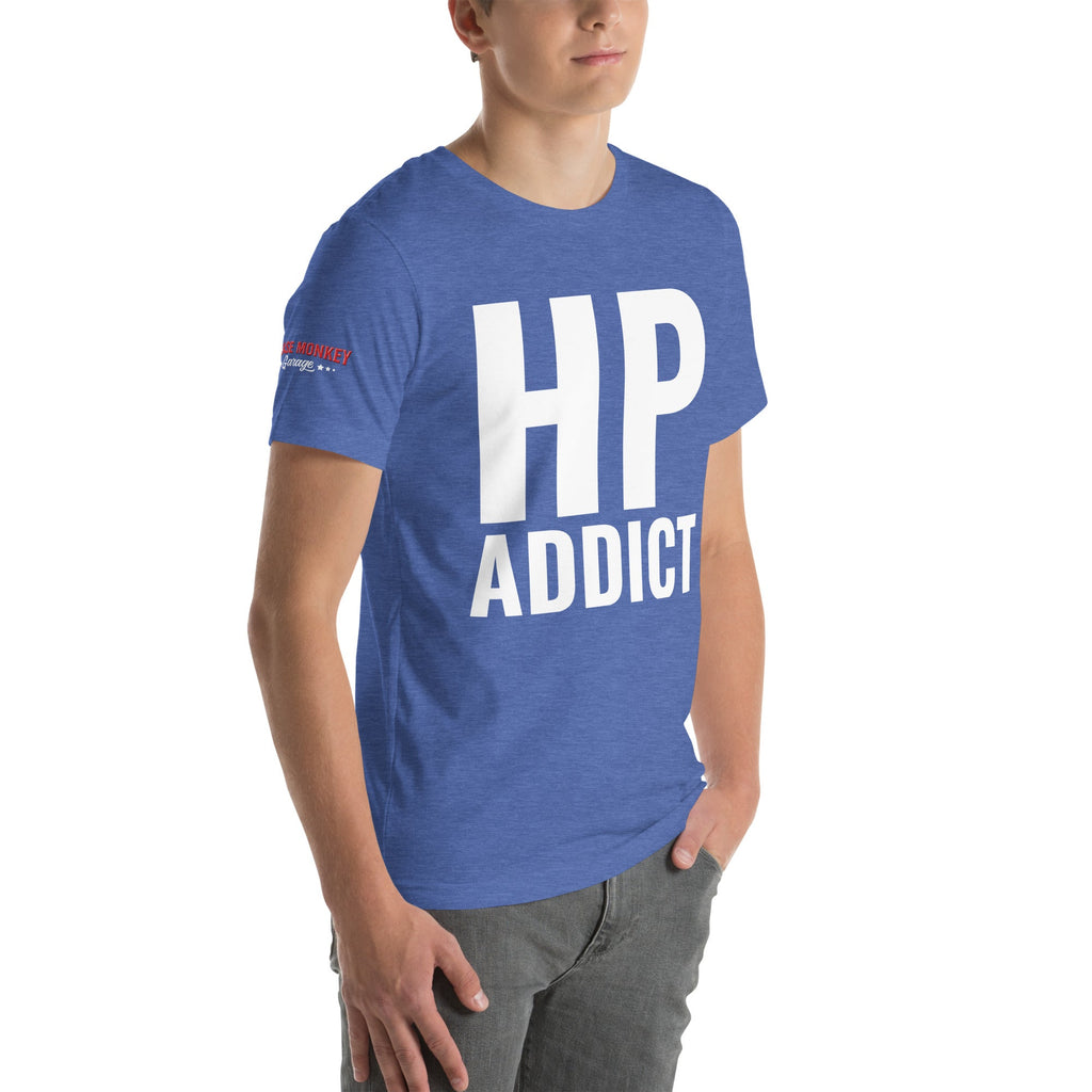 HP Addict Unisex T-Shirt-Grease Monkey Garage