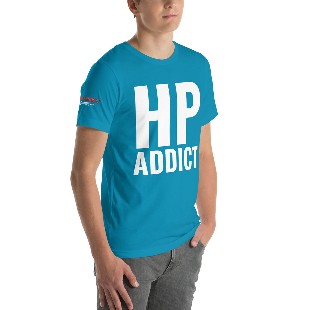 HP Addict Unisex T-Shirt-Grease Monkey Garage