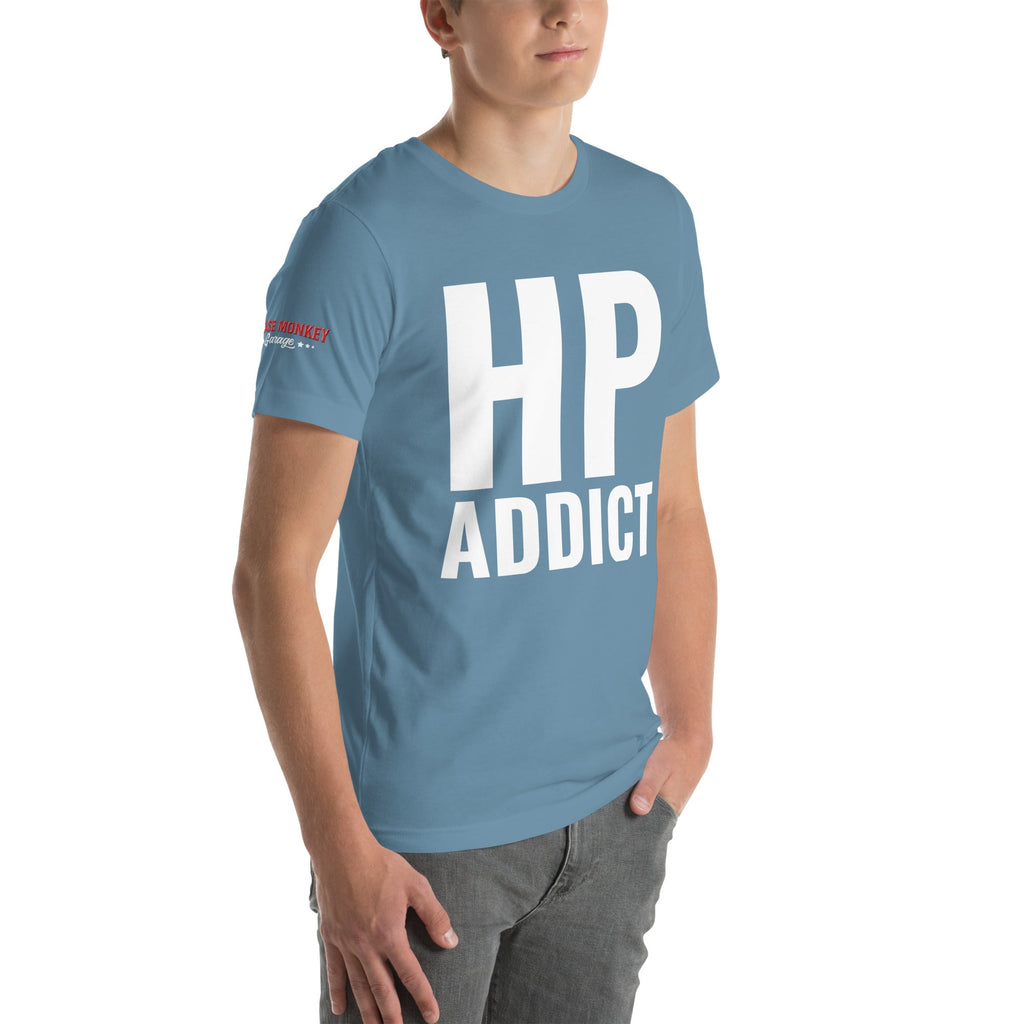 HP Addict Unisex T-Shirt-Grease Monkey Garage