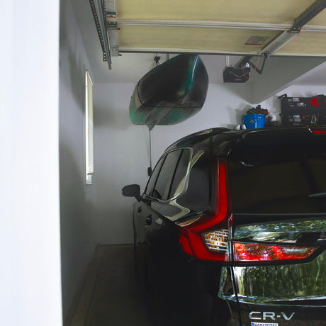 Heavy Duty Kayak Hoist Garage Ceiling Storage Hoist | Holds up to 150 lbs | 18' Lift-Ceiling-Grease Monkey Garage