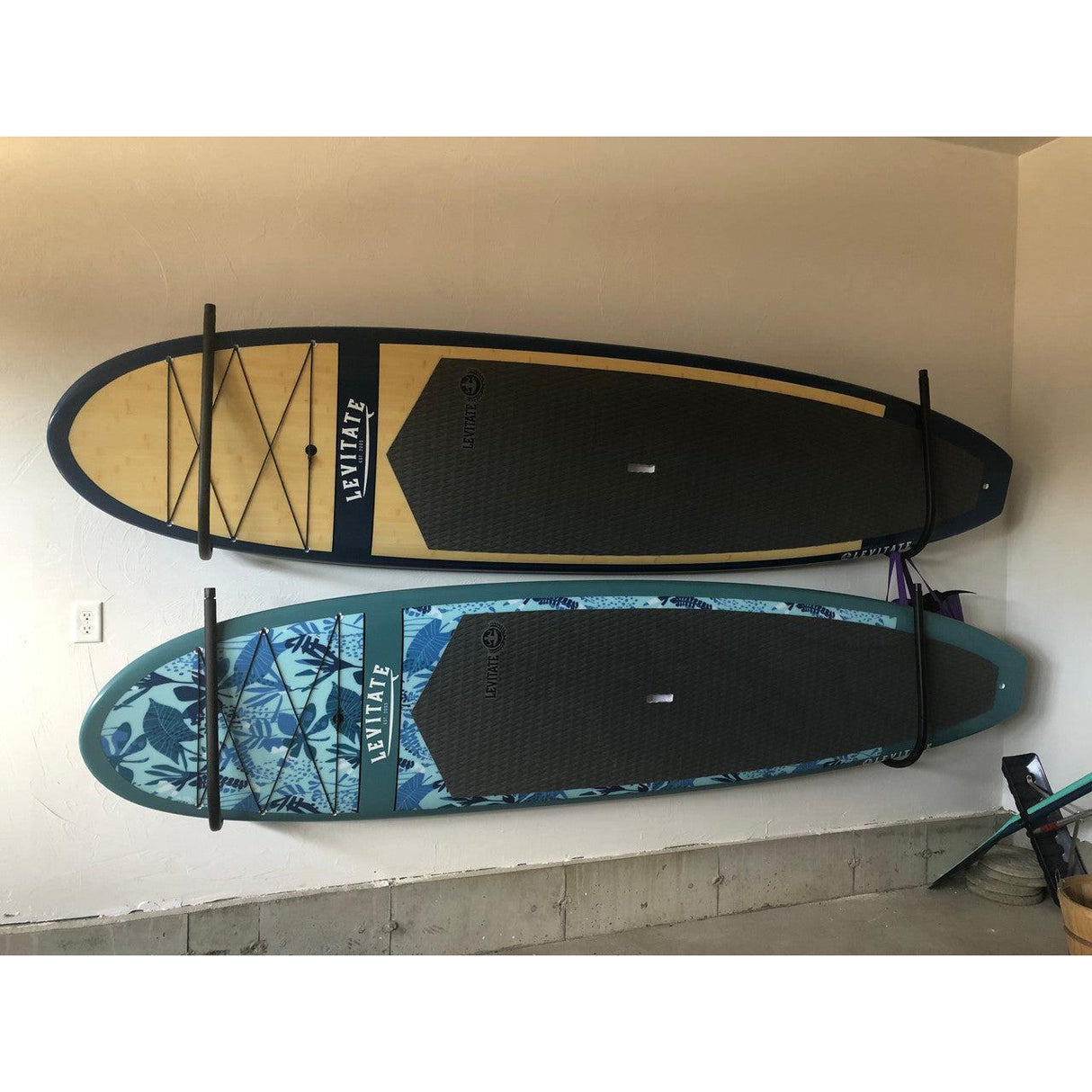 Hi-Port 1 | SUP & Surfboard Storage Ceiling Rack | Holds 50 lbs-Wall Mounted-Grease Monkey Garage