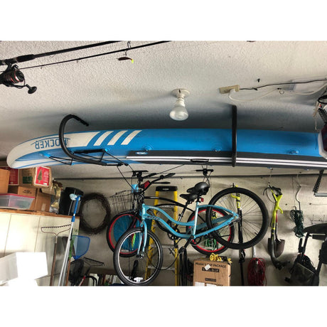 Hi-Port 1 | Surfboard Storage Ceiling Rack | Holds 50 lbs-Ceiling-Grease Monkey Garage
