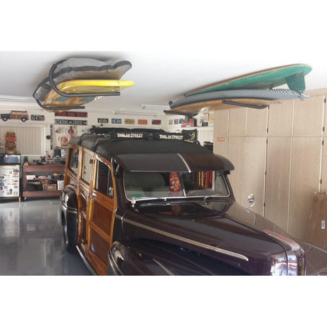 Hi-Port 1 | Surfboard Storage Ceiling Rack | Holds 50 lbs-Ceiling-Grease Monkey Garage