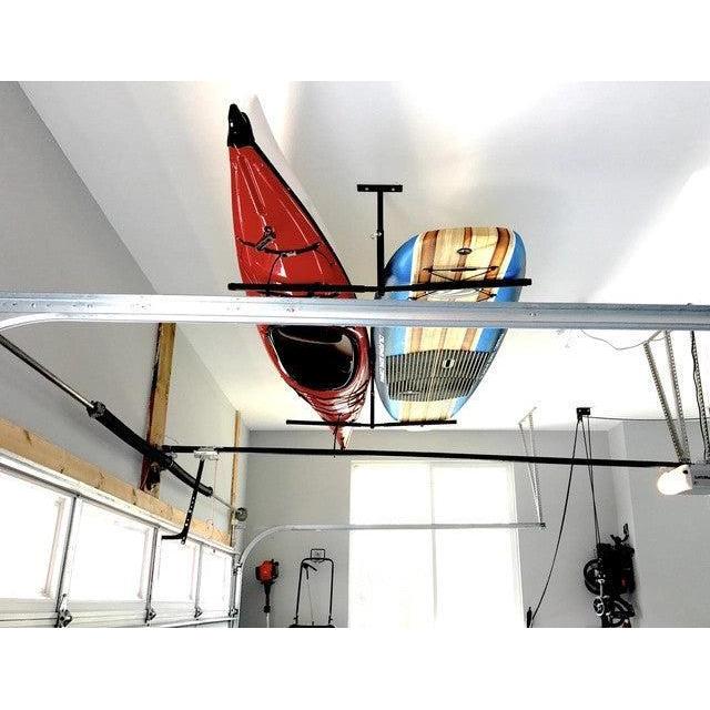 Hi-Port 2 | Adjustable Ceiling Storage Rack | Double | Holds 150 lbs-Ceiling-Grease Monkey Garage