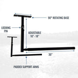 Hi-Port 2 | Adjustable Ceiling Storage Rack | Single | Holds 75 lbs-Ceiling-Grease Monkey Garage