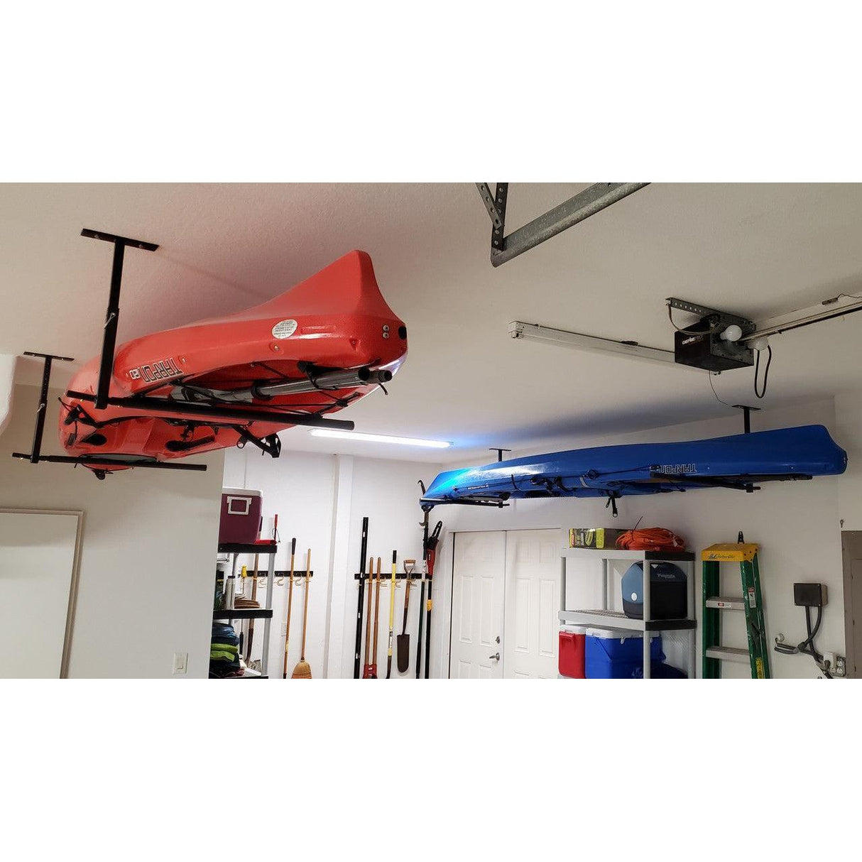 Hi-Port 2 | Kayak Adjustable Ceiling Storage Rack | Double | Holds 150 lbs-Ceiling-Grease Monkey Garage