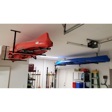 Hi-Port 2 | Kayak Adjustable Ceiling Storage Rack | Double | Holds 150 lbs-Ceiling-Grease Monkey Garage