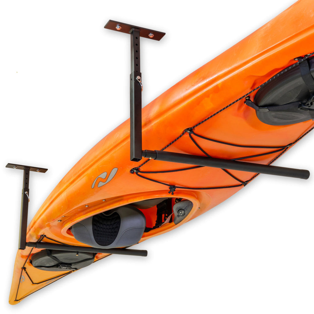 Hi-Port 2 | Kayak Adjustable Ceiling Storage Rack | Single | Holds 75 lbs-Ceiling-Grease Monkey Garage