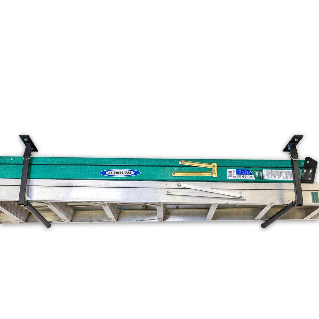Hi-Port 2 | Ladder Adjustable Ceiling Storage Rack | Single | Holds 75 lbs-Ceiling-Grease Monkey Garage