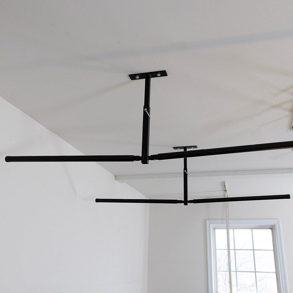 Hi-Port 2 | Ski & Snowboard Adjustable Ceiling Storage Rack | Double | Holds 150 lbs-Ceiling-Grease Monkey Garage