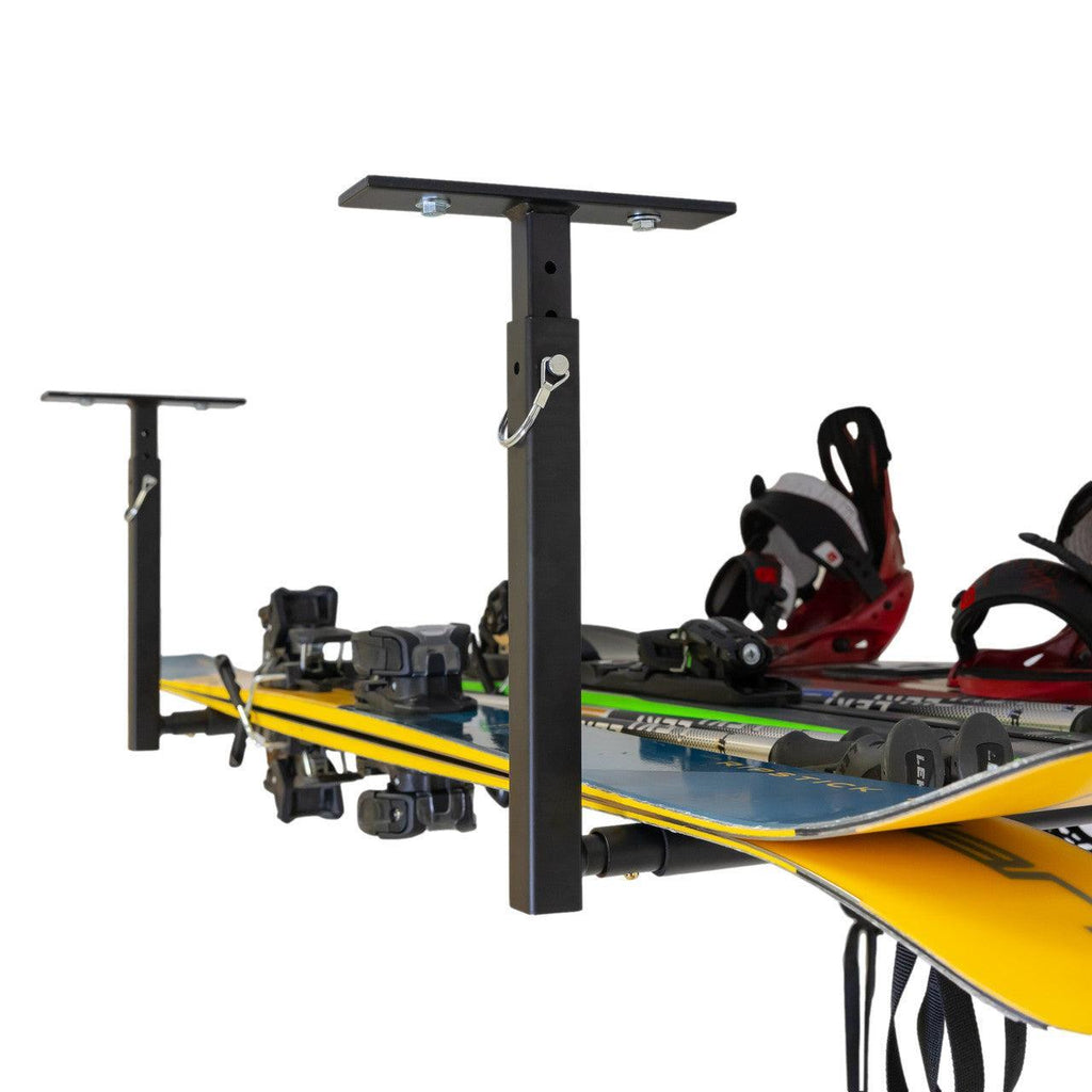 Hi-Port 2 | Ski & Snowboard Adjustable Ceiling Storage Rack | Single | Holds 75 lbs-Ceiling-Grease Monkey Garage