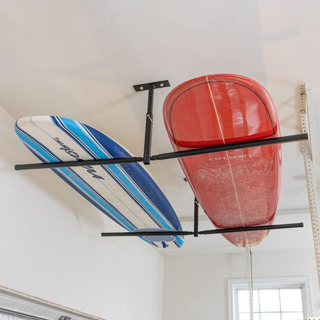 Hi-Port 2 Surfboard Adjustable Ceiling Storage Rack | Double | Holds 150 lbs-Ceiling-Grease Monkey Garage