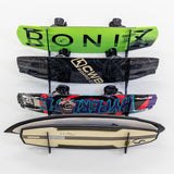 High Rock Wakeboard Storage | Adjustable XSR | 4 Level | Black-Wall Mounted-Grease Monkey Garage