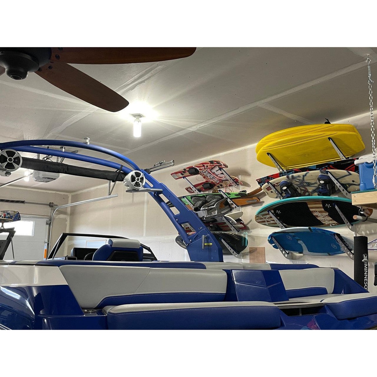 High Rock Wakeboard Storage | Adjustable XSR | 4 Level | Black-Wall Mounted-Grease Monkey Garage
