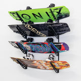 High Rock Wakeboard Storage | Adjustable XSR | 4 Level | Black-Wall Mounted-Grease Monkey Garage