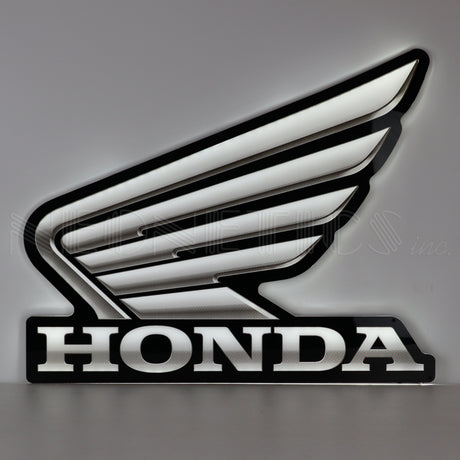 Honda Wing Slim LED Sign-Grease Monkey Garage