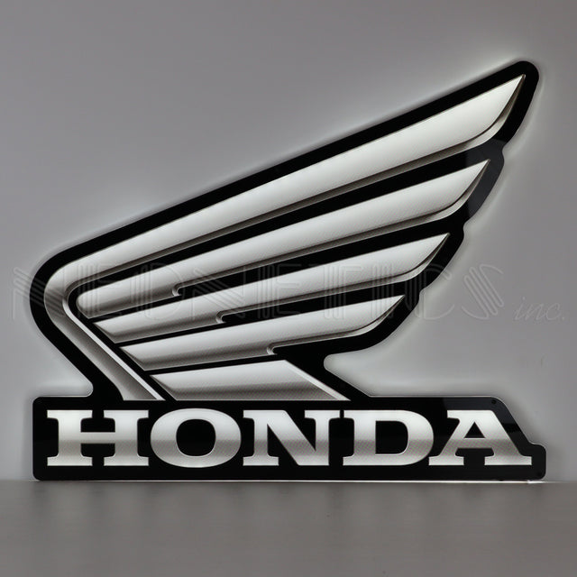 Honda Wing Slim LED Sign-Grease Monkey Garage