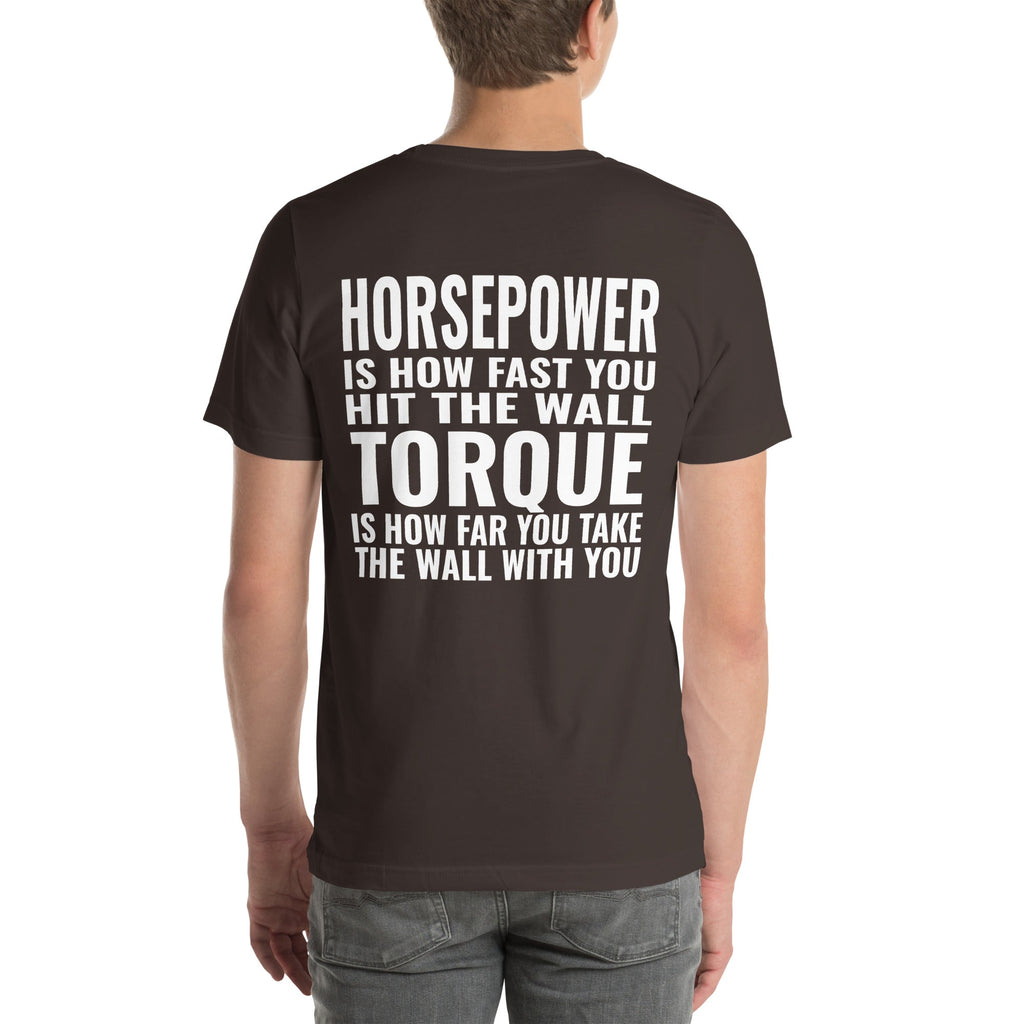 Horsepower and Torque Unisex T-Shirt-Grease Monkey Garage