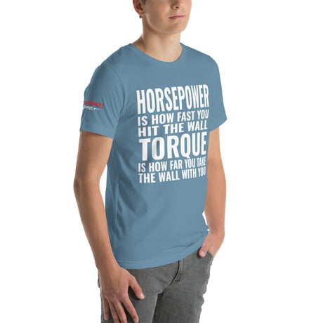 Horsepower and Torque Unisex T-Shirt-Grease Monkey Garage