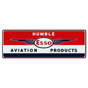 Humble Esso Aviation Products Metal Sign-Metal Signs-Grease Monkey Garage