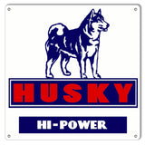 Husky Hi-Power Gasoline Metal Sign-Metal Signs-Grease Monkey Garage