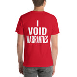 I Void Warranties Unisex T-Shirt-Grease Monkey Garage