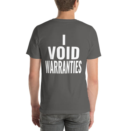 I Void Warranties Unisex T-Shirt-Grease Monkey Garage