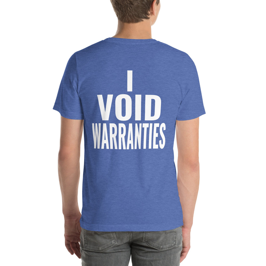 I Void Warranties Unisex T-Shirt-Grease Monkey Garage