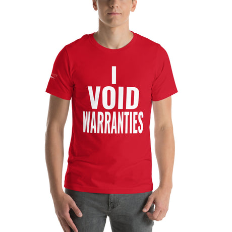 I Void Warranties Unisex T-Shirt-Grease Monkey Garage