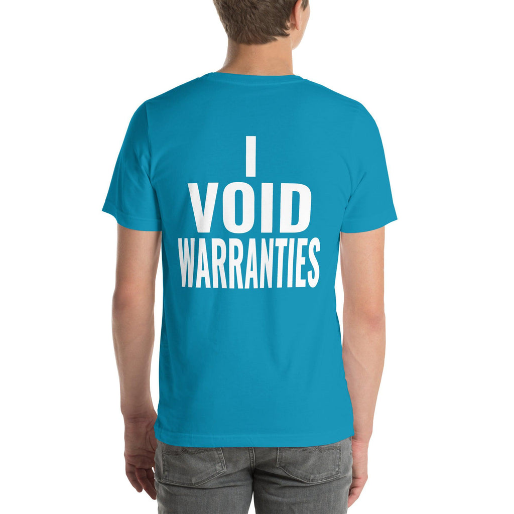 I Void Warranties Unisex T-Shirt-Grease Monkey Garage
