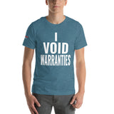 I Void Warranties Unisex T-Shirt-Grease Monkey Garage
