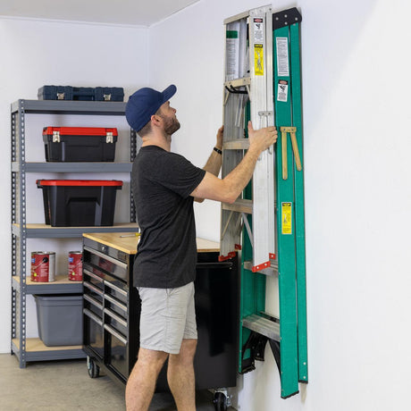 Ivor Ladder Storage Wall Hook | Holds 50 lbs-Wall Mounted-Grease Monkey Garage