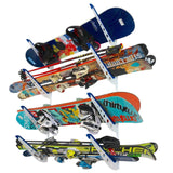 Jay Peak Ski & Snowboard Storage | Adjustable XSR | 4 Levels | White-Wall Mounted-Grease Monkey Garage