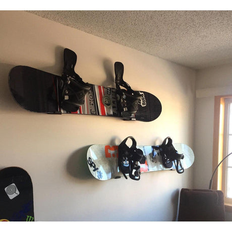 Keystone Minimalist Snowboard Display Rack | Holds 30 lbs | Medium-Wall Mounted-Grease Monkey Garage
