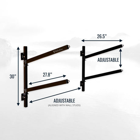 Kona SUP & Surfboard Storage | Indoor Adjustable Rack | 2 Level-Wall Mounted-Grease Monkey Garage